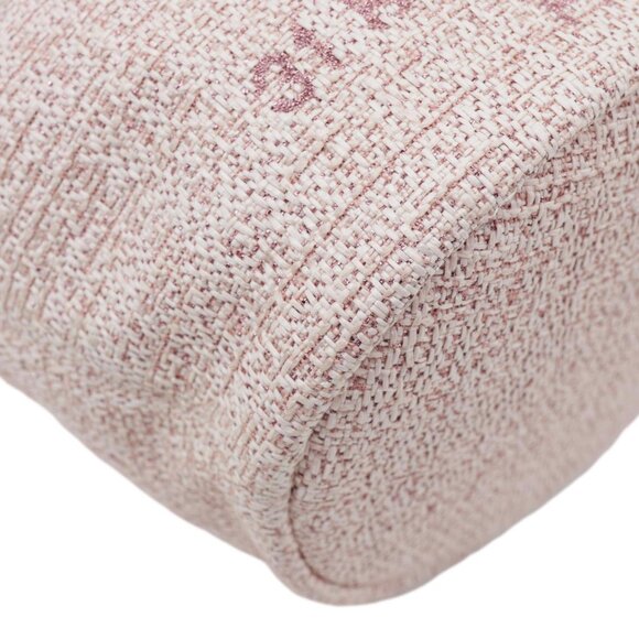 Chanel  Deauville Lurex Boucle Drawstring Bag Pink - Picture 7 of 14